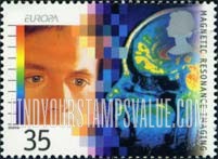 FindYourStampsValue: Great Britain (United Kingdom): Medical Discoveries, Europa - Magnetic Resonance Imaging