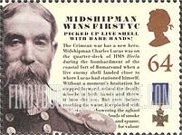 FindYourStampsValue: Great Britain (United Kingdom): Recipients of Victoria Cross - Midshipman Charles Lucas