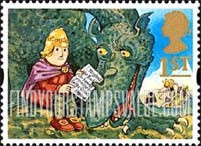 FindYourStampsValue: Great Britain (United Kingdom): Greetings, Messages - Noggin the Nog, Booklet Stamp