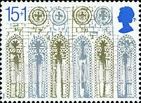 FindYourStampsValue: Great Britain (United Kingdom): Christmas, 800th Anniversary of Ely Cathedral - Arches and Roundels, West Front