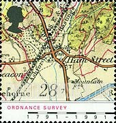 FindYourStampsValue: Great Britain (United Kingdom): Ordnance Survey Maps Bicentennial - Maps of Village of Hamstreet, Kent, 1906