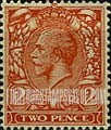FindYourStampsValue: Great Britain (United Kingdom): King George V - Two Pence, Die II