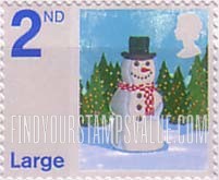 FindYourStampsValue: Great Britain (United Kingdom): Christmas - Snowman, Self-Adhesive Stamp