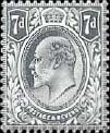 FindYourStampsValue: Great Britain (United Kingdom): King Edward VII - Seven Pence