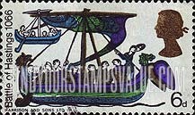 FindYourStampsValue: Great Britain (United Kingdom): 900th Anniversary of Battle of Hastings - Norman Ship