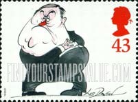 FindYourStampsValue: Great Britain (United Kingdom): Comedians - Les Dawson
