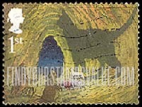 FindYourStampsValue: Great Britain (United Kingdom): Just So Stories, by Rudyard Kipling, Centenary - The Cat that walked by himself, Booklet Self-Adhesive Stamp