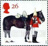FindYourStampsValue: Great Britain (United Kingdom): All the Queen's Horses - Mount Horse from Household Cavalry