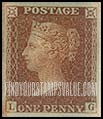 FindYourStampsValue: Great Britain (United Kingdom): Queen Victoria - Penny Red, Re-engraved
