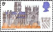 FindYourStampsValue: Great Britain (United Kingdom): British Cathedrals - Durham Cathedral