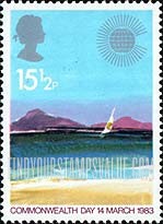 FindYourStampsValue: Great Britain (United Kingdom): Commonwealth Day - Tropical Island