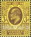 FindYourStampsValue: Great Britain (United Kingdom): King Edward VII - Three Pence