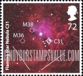 FindYourStampsValue: Great Britain (United Kingdom): Astronomical Objects - Flamming Star Nebula C31