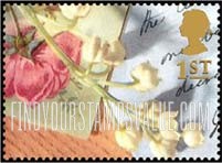 FindYourStampsValue: Great Britain (United Kingdom): Memories - Flowers, Booklet Stamp