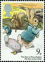FindYourStampsValue: Great Britain (United Kingdom): International Year of the Child - Peter Rabbit