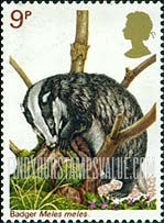 FindYourStampsValue: Great Britain (United Kingdom): Wildlife Protection - Badger