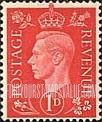 FindYourStampsValue: Great Britain (United Kingdom): King George VI - One Penny