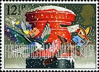 FindYourStampsValue: Great Britain (United Kingdom): Christmas - Birds mailing Cards