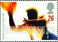 FindYourStampsValue: Great Britain (United Kingdom): 1996 Summer Olympic, Paralympic Games, Atlanta - Basketball