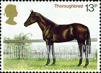FindYourStampsValue: Great Britain (United Kingdom): British Horses - Thoroughbred