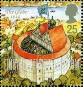 FindYourStampsValue: Great Britain (United Kingdom): Opening of Shakespeare's New Globe Theatre - The Globe