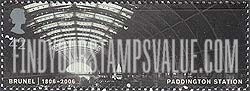 FindYourStampsValue: Great Britain (United Kingdom): Engineering Projects of Brunel - Paddington Station