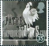 FindYourStampsValue: Great Britain (United Kingdom): Motion Pictures, Centenary - Rooster Emblem of Pathe News, Motion Picture Newsreels