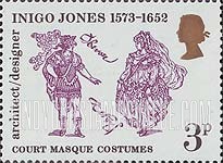 FindYourStampsValue: Great Britain (United Kingdom): 400th Birth Anniversary of Inigo Jones - Costumes for Oberon and Titania