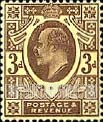 FindYourStampsValue: Great Britain (United Kingdom): King Edward VII - Three Pence
