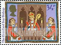 FindYourStampsValue: Great Britain (United Kingdom): Christmas, Customs - The Hereford Boy Bishop