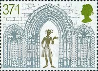 FindYourStampsValue: Great Britain (United Kingdom): Christmas, 800th Anniversary of Ely Cathedral - Triple Arch from West Front