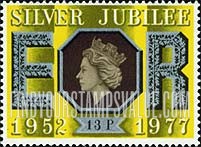 FindYourStampsValue: Great Britain (United Kingdom): 25th Anniversary of the Reign of Elizabeth II - Queen Elizabeth II