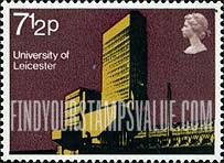 FindYourStampsValue: Great Britain (United Kingdom): Modern University Buildings - Engineering Building, University of Leicester