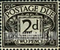 FindYourStampsValue: Great Britain (United Kingdom): Postage Due Stamps - Two Pence