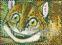 FindYourStampsValue: Great Britain (United Kingdom): Famous Smiles - Cheshire Cat, Booklet Stamp