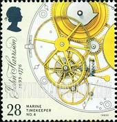 FindYourStampsValue: Great Britain (United Kingdom): Marine Chronometer No.4 - Escapement, Remontoire and Fusee