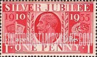 FindYourStampsValue: Great Britain (United Kingdom): King George V, Silver Jubilee Issue