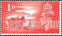 FindYourStampsValue: Great Britain (United Kingdom): Vraicking (Gathering Seaweed)