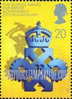 FindYourStampsValue: Great Britain (United Kingdom): 25th Anniversary of the Queen's Awards for Export Achievement