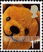 FindYourStampsValue: Great Britain (United Kingdom): Smilers - Teddy Bear, Self-Adhesive Booklet Stamp