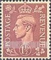 FindYourStampsValue: Great Britain (United Kingdom): King George VI - Three Half Pence