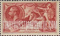 FindYourStampsValue: Great Britain (United Kingdom): King George V - "Britannia Rule the Waves", Retouched