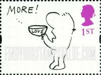 FindYourStampsValue: Great Britain (United Kingdom): Greetings Cartoons - More Love