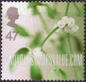 FindYourStampsValue: Great Britain (United Kingdom): Christmas - Mistletoe, Self-Adhesive Stamp