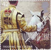 FindYourStampsValue: Great Britain (United Kingdom): Trooping the Color Ceremony - Bugler on Horseback