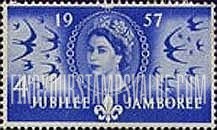 FindYourStampsValue: Great Britain (United Kingdom): World Scout Jubilee Jamboree - Scouts Coming to Britain