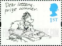 FindYourStampsValue: Great Britain (United Kingdom): Greetings Cartoons - Dear Lottery Prize Winner