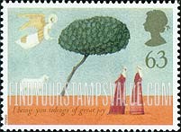 FindYourStampsValue: Great Britain (United Kingdom): Christmas - Angel telling Shepherds of Christ's Birth