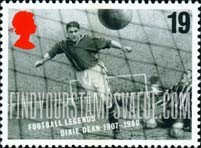FindYourStampsValue: Great Britain (United Kingdom): European Soccer Championships, Legendary Players - Dixie Dean