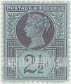 FindYourStampsValue: Great Britain (United Kingdom): Queen Victoria Jubilee Issue - Two Pence Half Penny